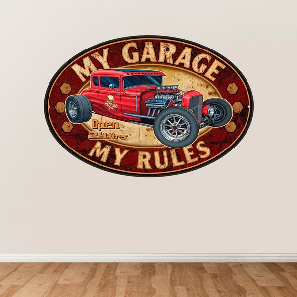 Wall Stickers: My Garage my Rules II