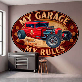 Wall Stickers: My Garage my Rules II 4