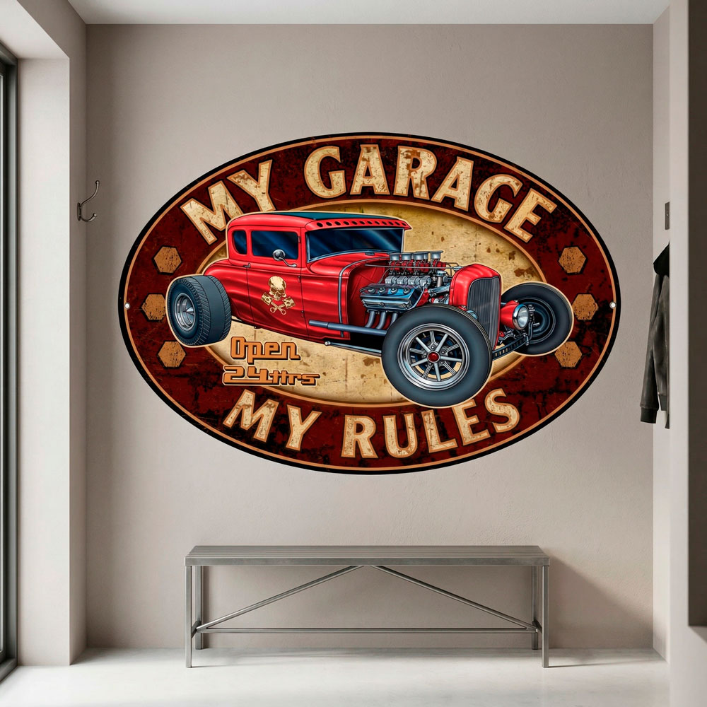 Wall Stickers: My Garage my Rules II