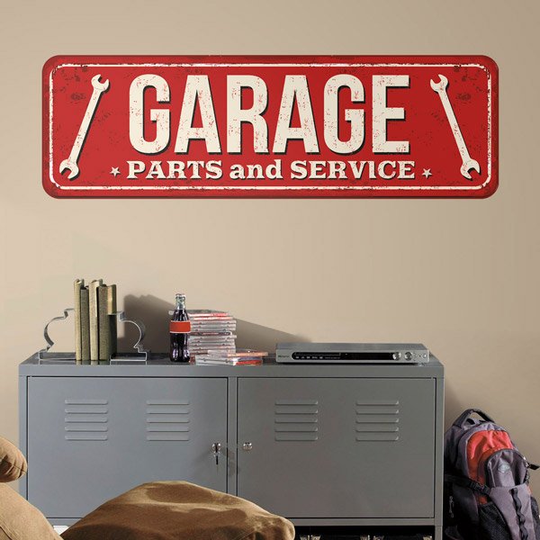 Wall Stickers: Garage Parts and Service