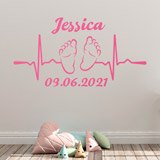 Stickers for Kids: Personalised Baby Cardiogram 4