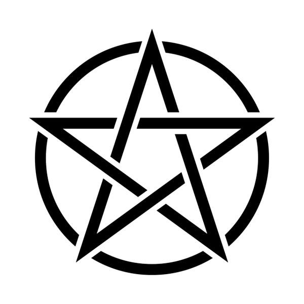 Wall Stickers: Satanic Star