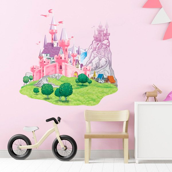 Stickers for Kids: Pink castle