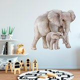 Stickers for Kids: Elephant with its calf 4