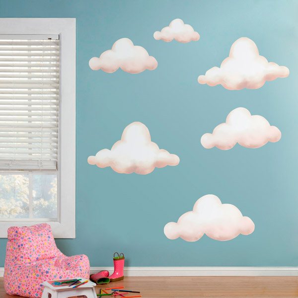 Stickers for Kids: Soft clouds