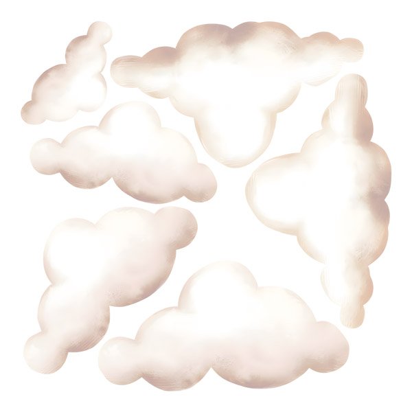 Stickers for Kids: Soft clouds