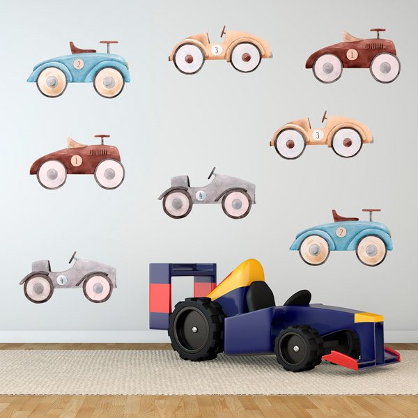 Stickers for Kids: Vintage toy cars 1