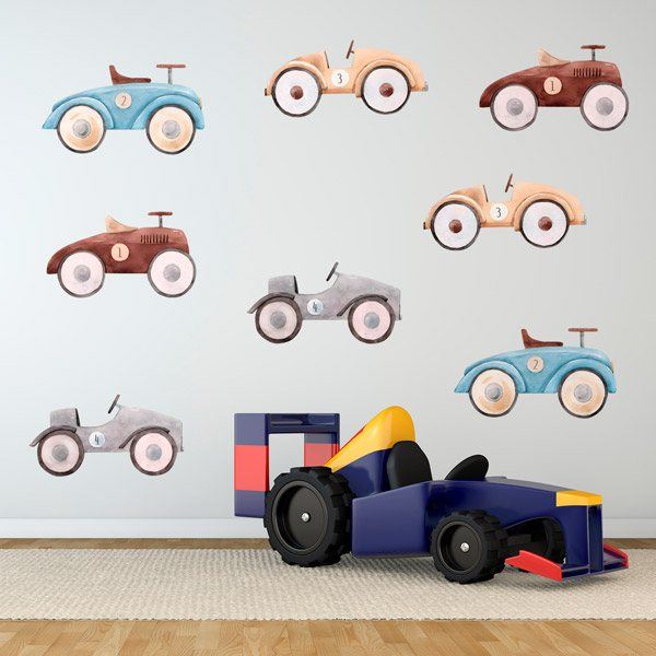 Stickers for Kids: Vintage toy cars