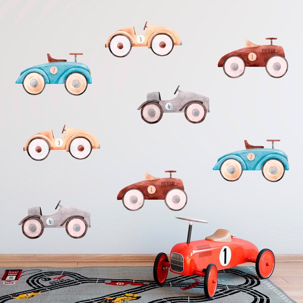 Stickers for Kids: Vintage toy cars