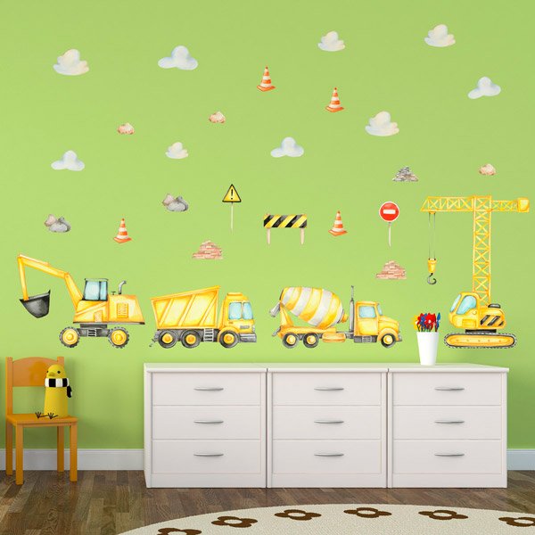 Stickers for Kids: Construction machinery