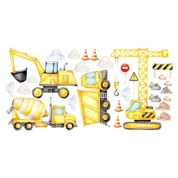 Stickers for Kids: Construction machinery