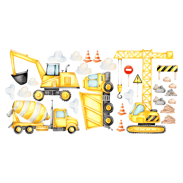 Stickers for Kids: Construction machinery 0
