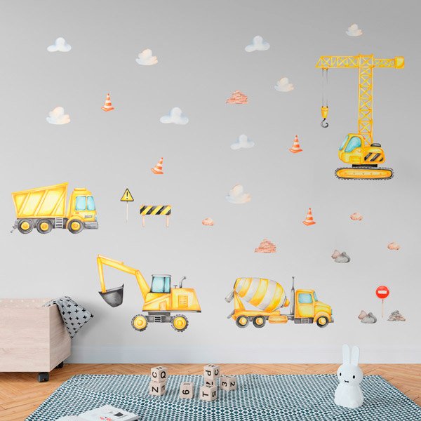 Stickers for Kids: Construction machinery