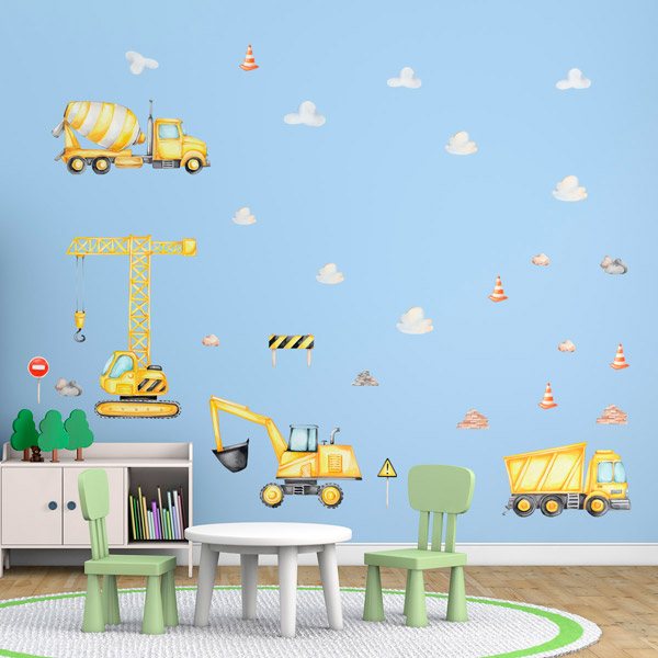 Stickers for Kids: Construction machinery