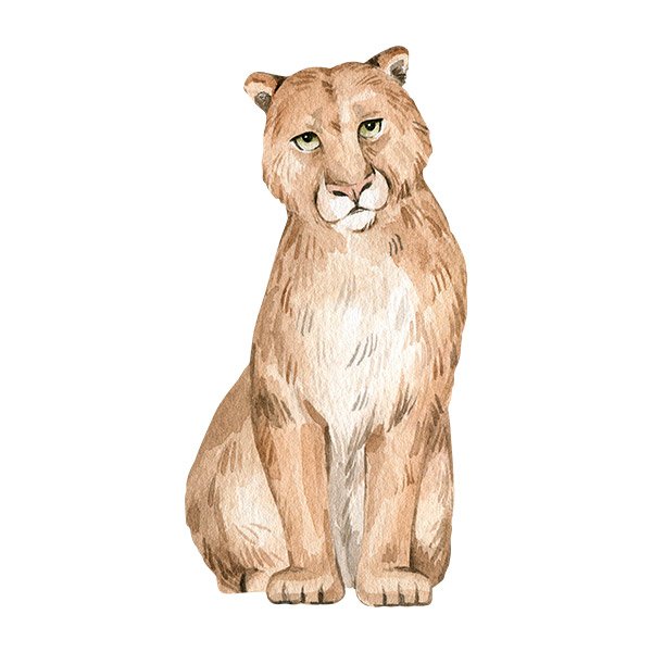 Stickers for Kids: Green-eyed lioness