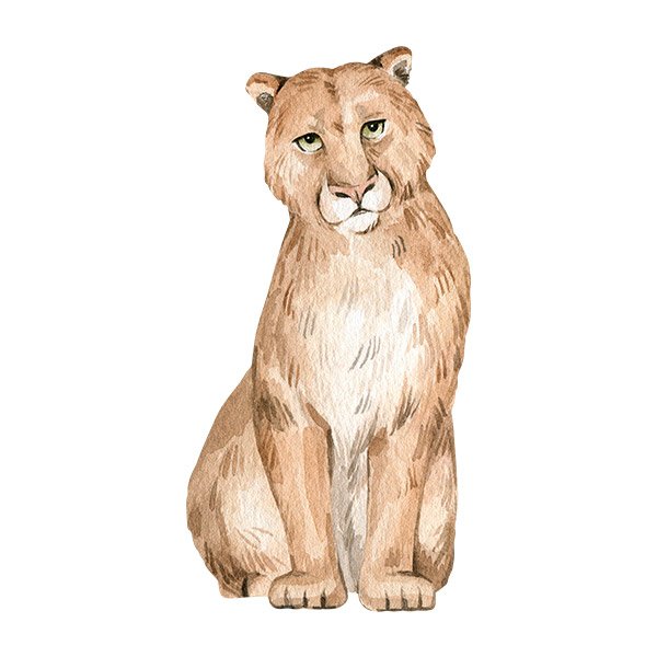 Stickers for Kids: Green-eyed lioness