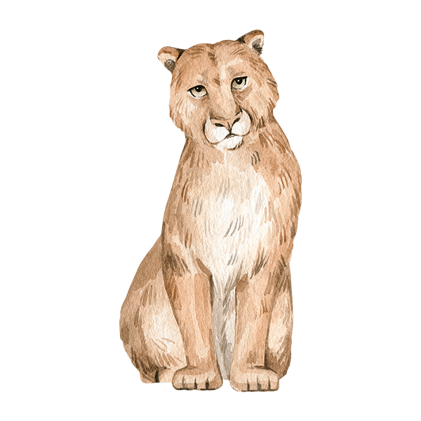 Stickers for Kids: Green-eyed lioness