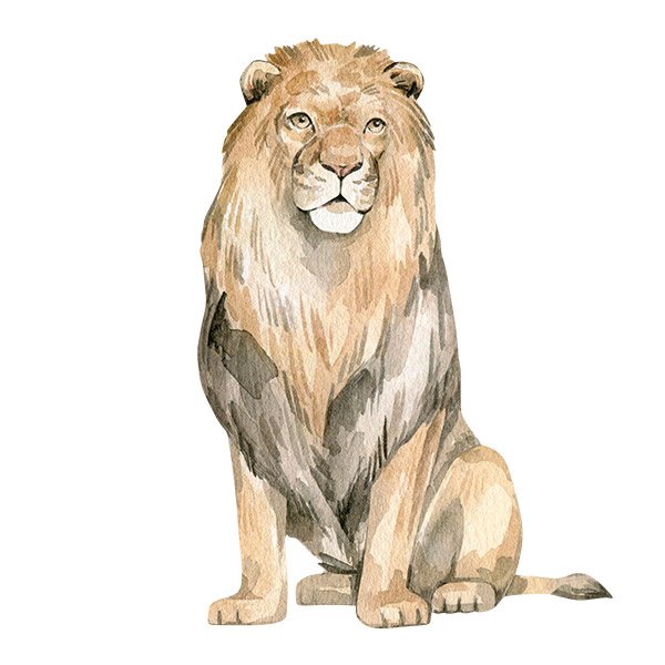 Stickers for Kids: The king of the jungle