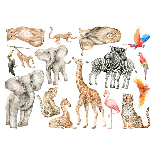 Stickers for Kids: Jungle animals