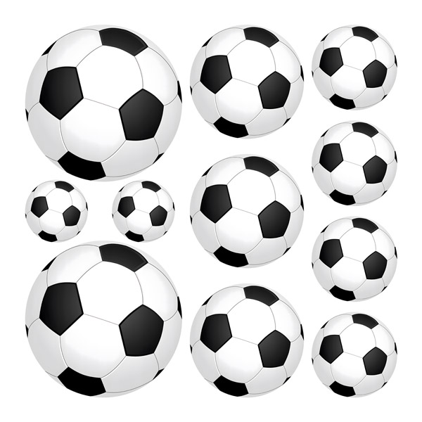 Wall Stickers: Set 11X footballs