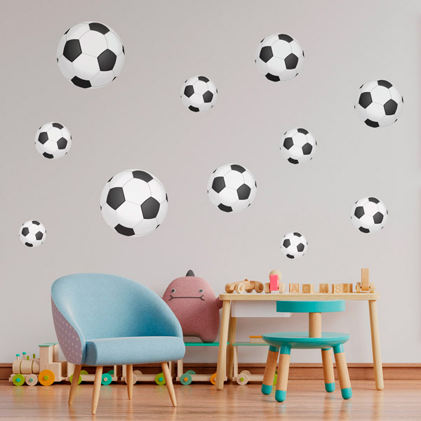 Wall Stickers: Set 11X footballs