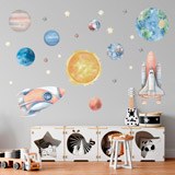Stickers for Kids: Rockets and planets 4