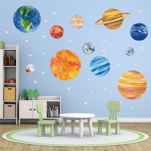 Stickers for Kids: Planets and stars