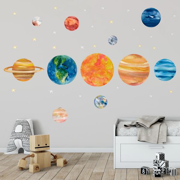 Stickers for Kids: Planets and stars