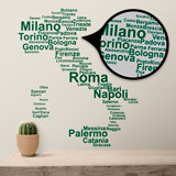 Wall Stickers: Typographic Italy 4