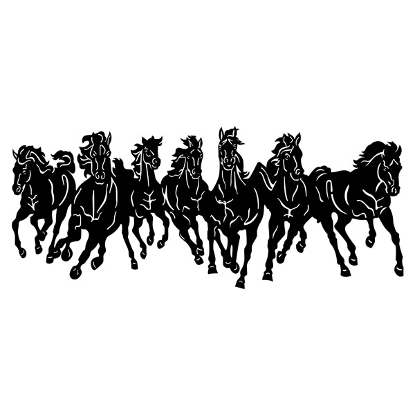 Wall Stickers: Herd of horses