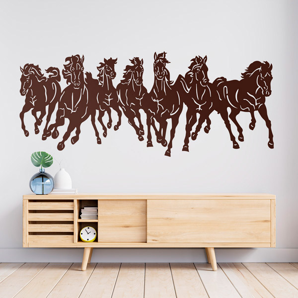 Wall Stickers: Herd of horses