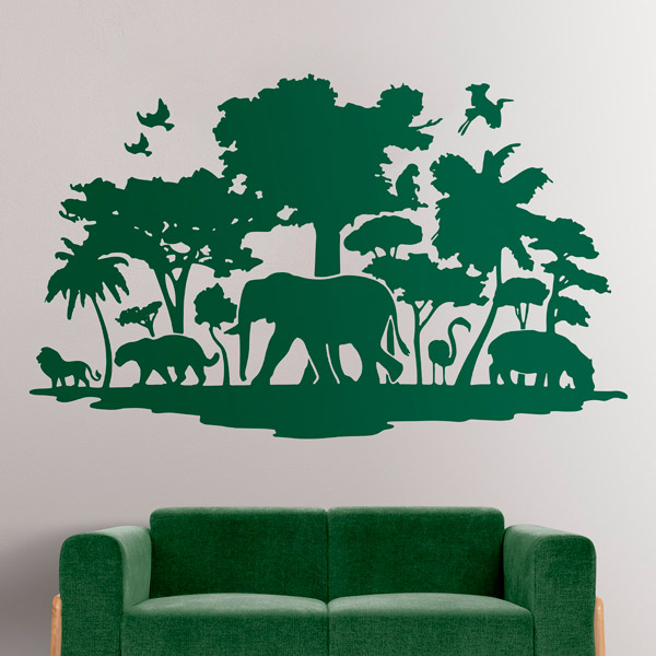Wall Stickers: Silhouettes jungle