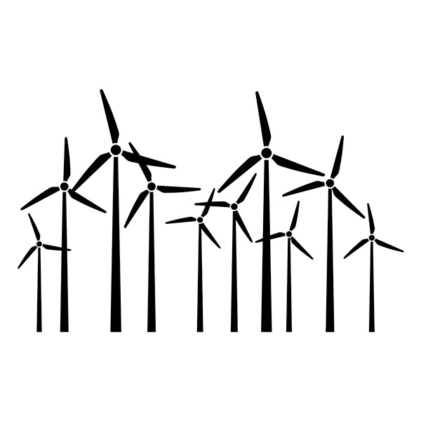 Wall Stickers: Wind turbine fans