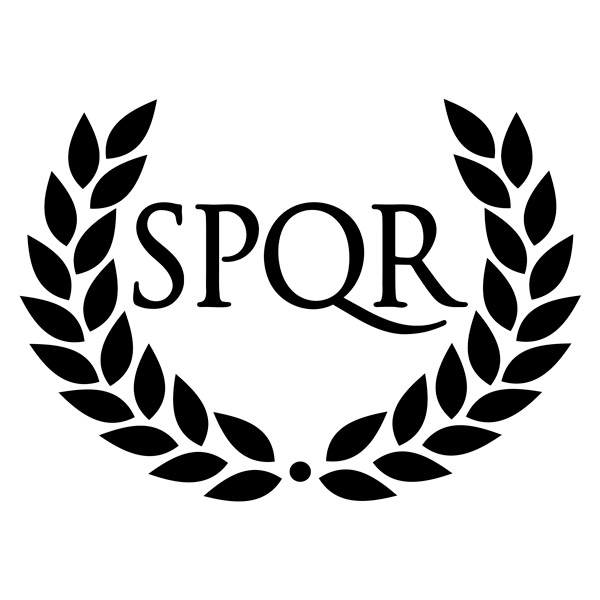 Wall Stickers: SPQR laurel wreath