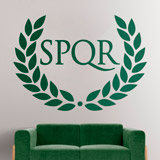 Wall Stickers: SPQR laurel wreath 2