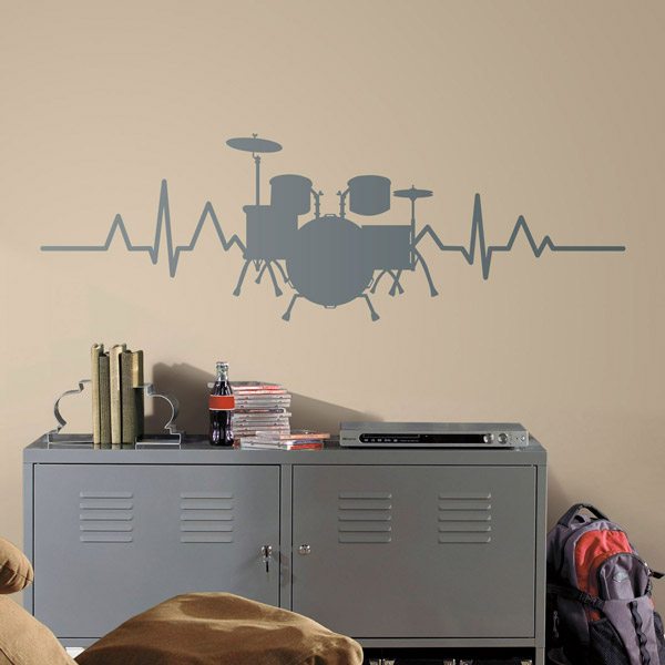 Wall Stickers: Drum Cardiogram 0