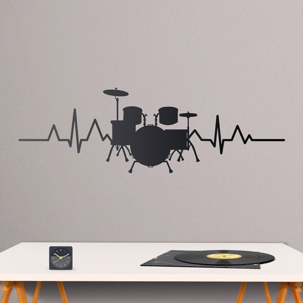 Wall Stickers: Drum Cardiogram