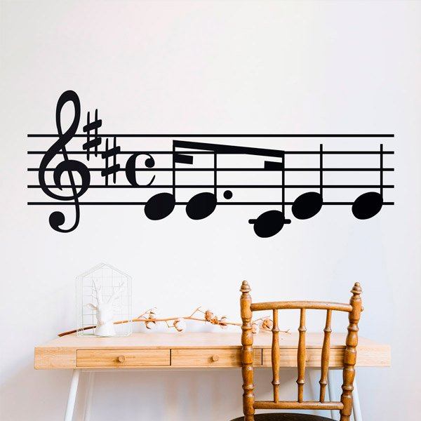 Wall Stickers: Musical Score or Sheet Music