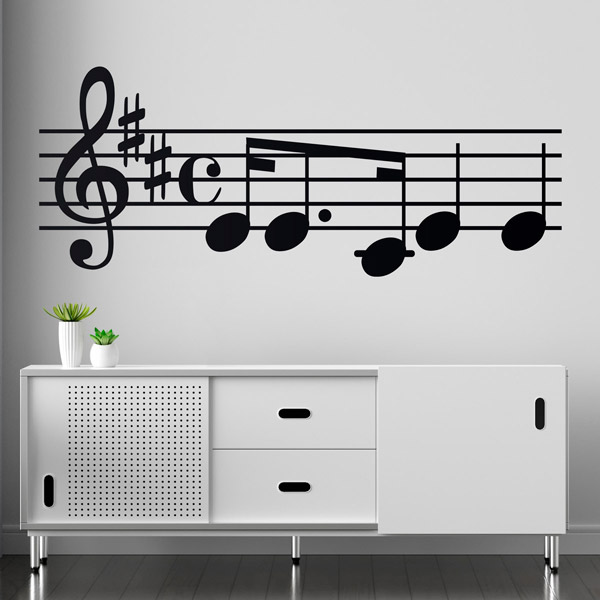 Wall Stickers: Musical Score or Sheet Music
