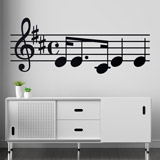 Wall Stickers: Musical Score or Sheet Music 2