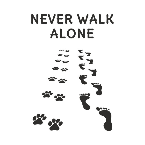 Wall Stickers: Never Walk Alone dogs