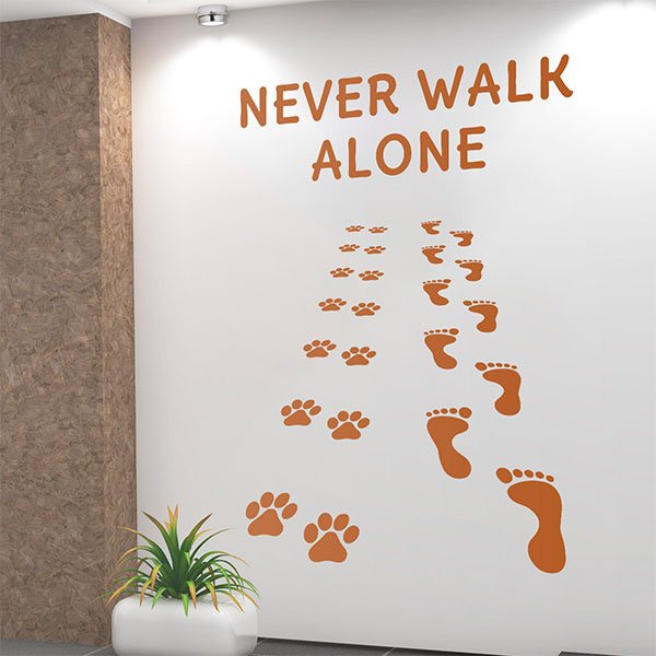 Wall Stickers: Never Walk Alone dogs
