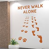 Wall Stickers: Never Walk Alone dogs 2