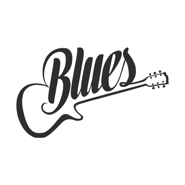 Wall Stickers: Blues Guitar