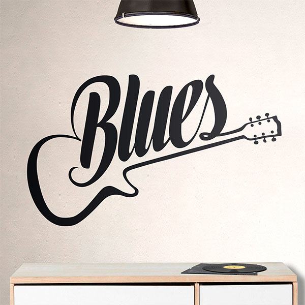 Wall Stickers: Blues Guitar