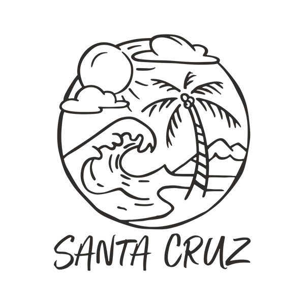 Wall Stickers: Santa Cruz Beach, California