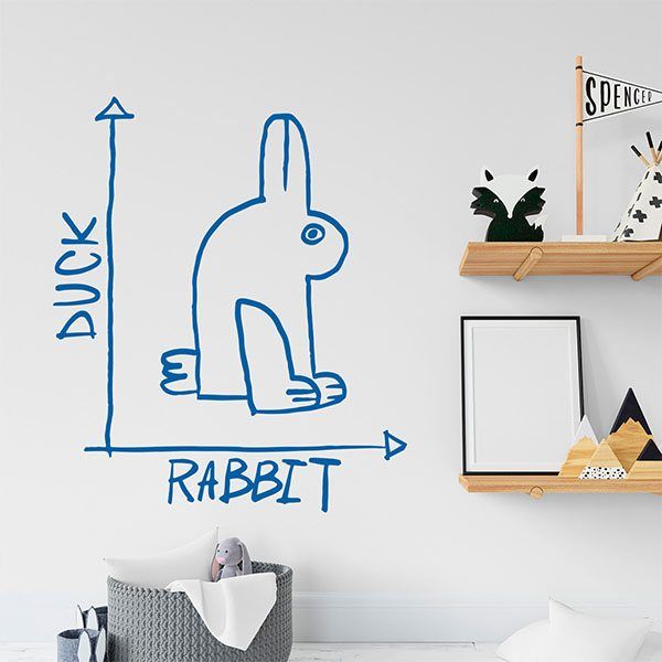 Wall Stickers: Duck or rabbit meme