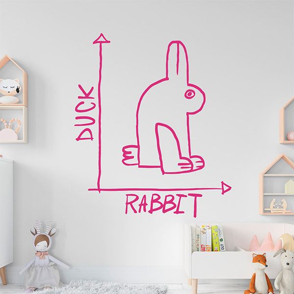 Wall Stickers: Duck or rabbit meme