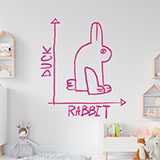 Wall Stickers: Duck or rabbit meme 2
