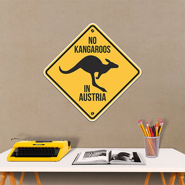 Wall Stickers: There are no kangaroos in Austria.